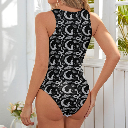 Celestial Grey Tank Bodysuit