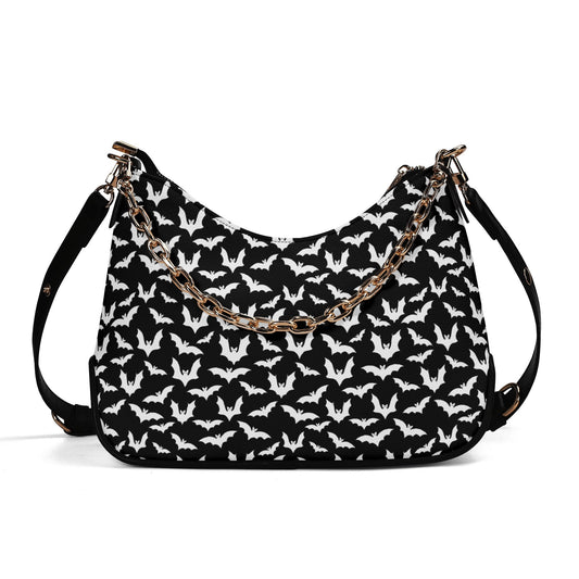 Bat PU Shoulder Bag With Chain Decoration
