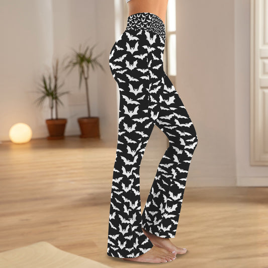 bat flare yoga pants