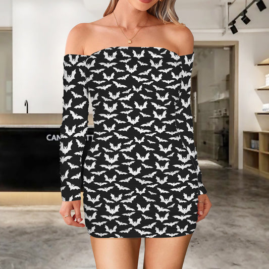 bad longsleeve ruched bodycon