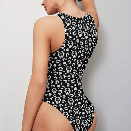 Cheetah print Scream Tank Bodysuit