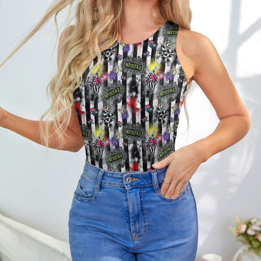 Beetlejuice Tank Bodysuit spookydoll
