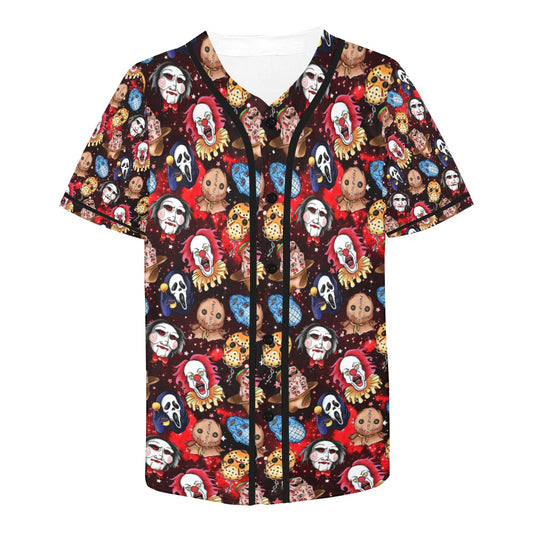 Faces Of Horror Baseball Jersey