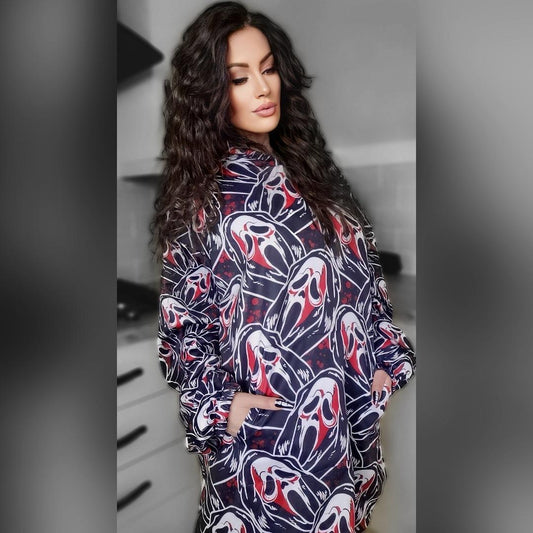 Ghostface Sherpa Fleece huggable Hoodie spookydoll