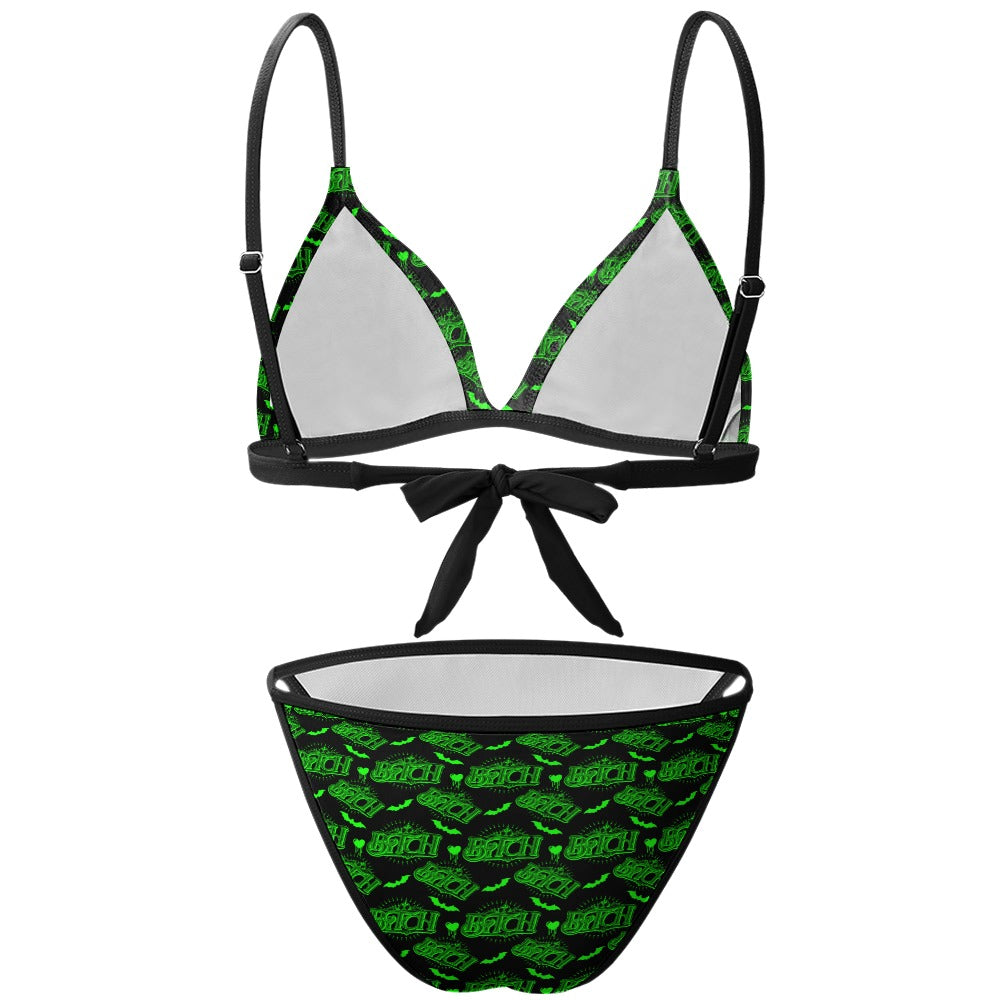 Bit*h Neon Green Two Piece Bikini Bit*h Neon Green Two Piece Bikini
