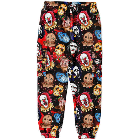 Faces Of Horror Cargo Sweatpants Subliminator
