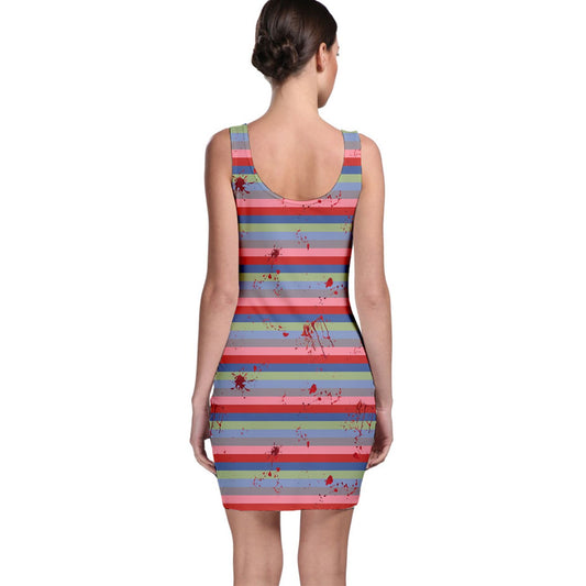 CHUCKY BLOODY SHIRT Bodycon Dress Gothdollbymika