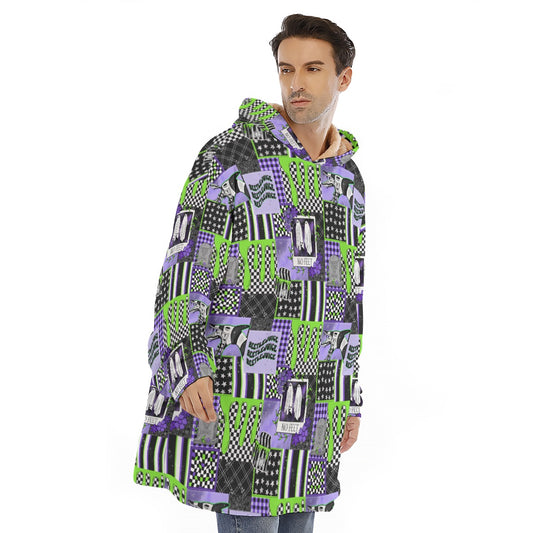 Beetlejuice patchwork Huggable Hoodie