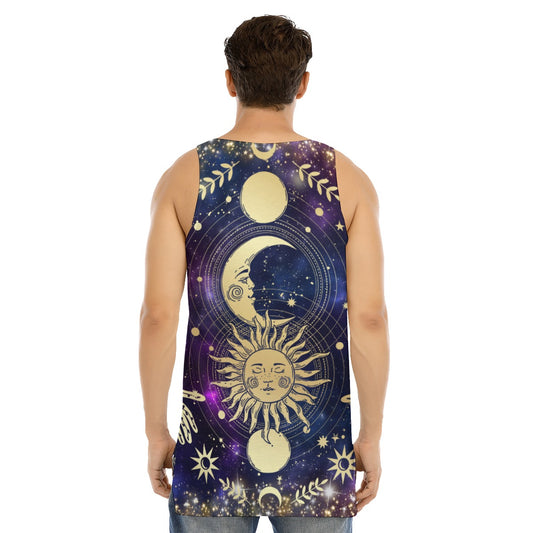 Mystic Magic Curved Hem Long Tank Top