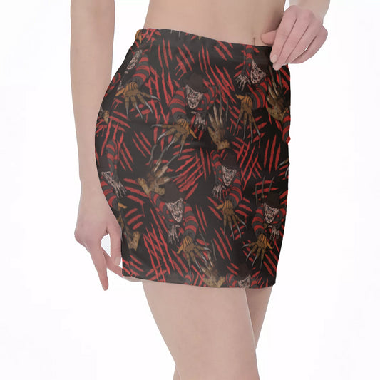 Freddy Bodycon Skirt freeshipping - Gothdollbymika