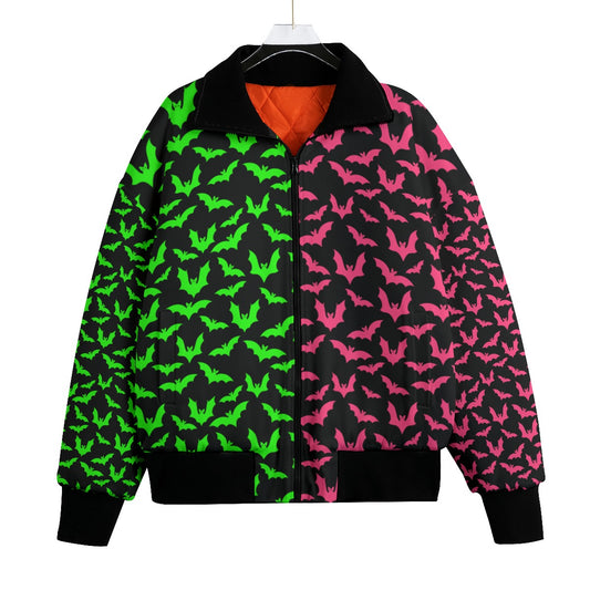 All-Over Print Unisex Knitted Fleece Lapel Outwear spookydoll