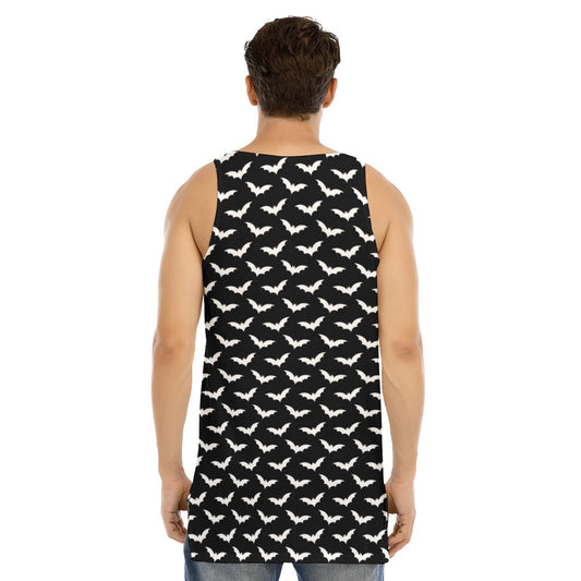 Bat Curved Hem Long Tank Top