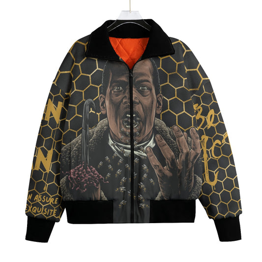 Candyman Knitted Fleece Bomber Jacket spookydoll