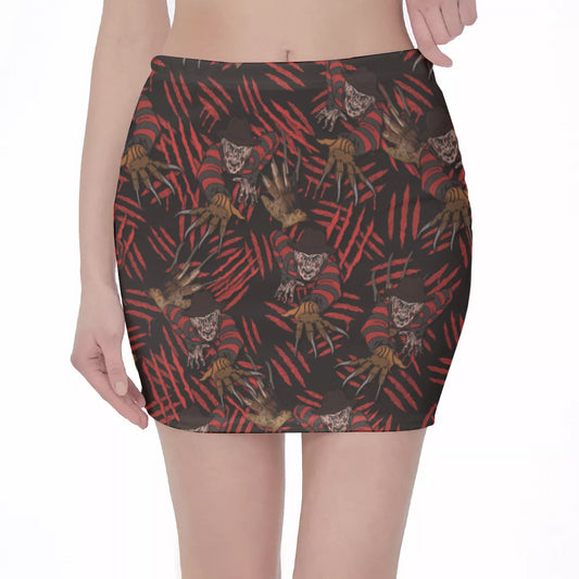 Freddy Bodycon Skirt freeshipping - Gothdollbymika