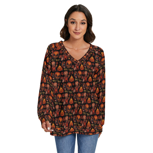 Trick r Treat Sam V-neck Knitted Sweater