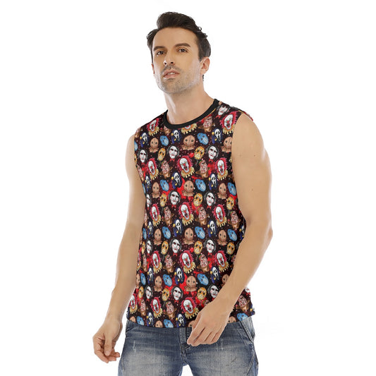 Faces Of Horror O-neck Tank Top