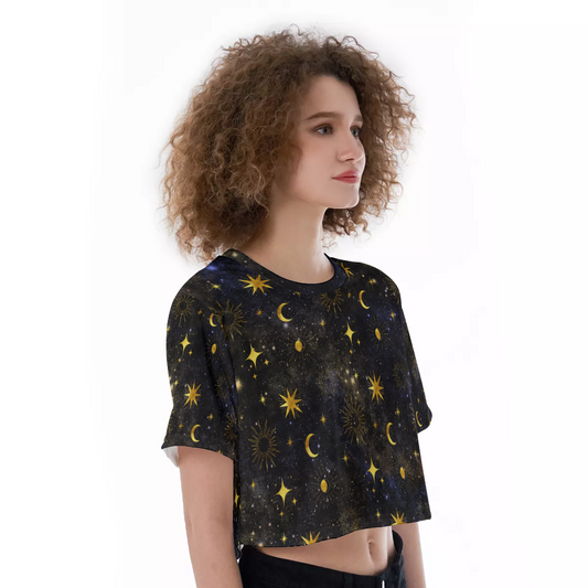 Dark Sky Crop Top freeshipping - Gothdollbymika