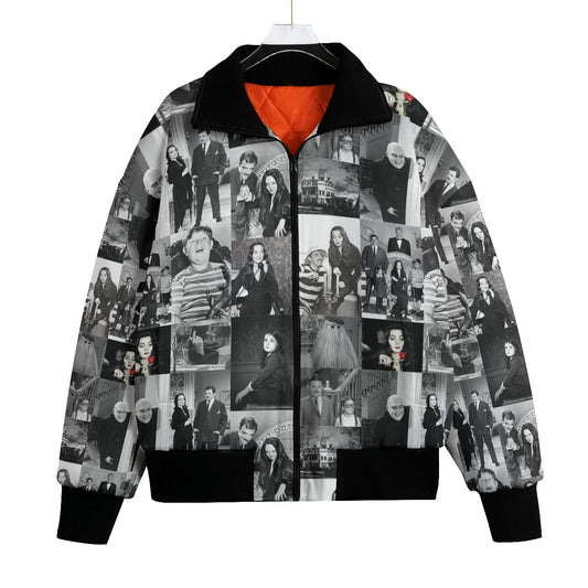 Addams Family Knitted Fleece Bomber Jacket spookydoll