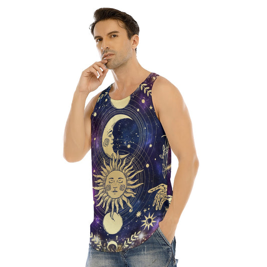 Mystic Magic Curved Hem Long Tank Top
