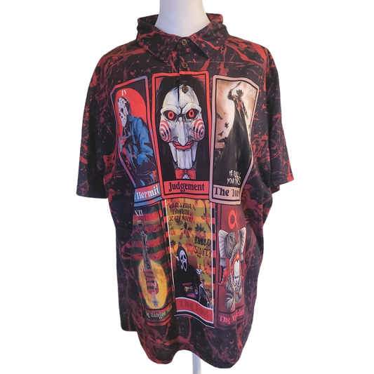 Horror Tarot Card Polo Shirt EPROLO-POD