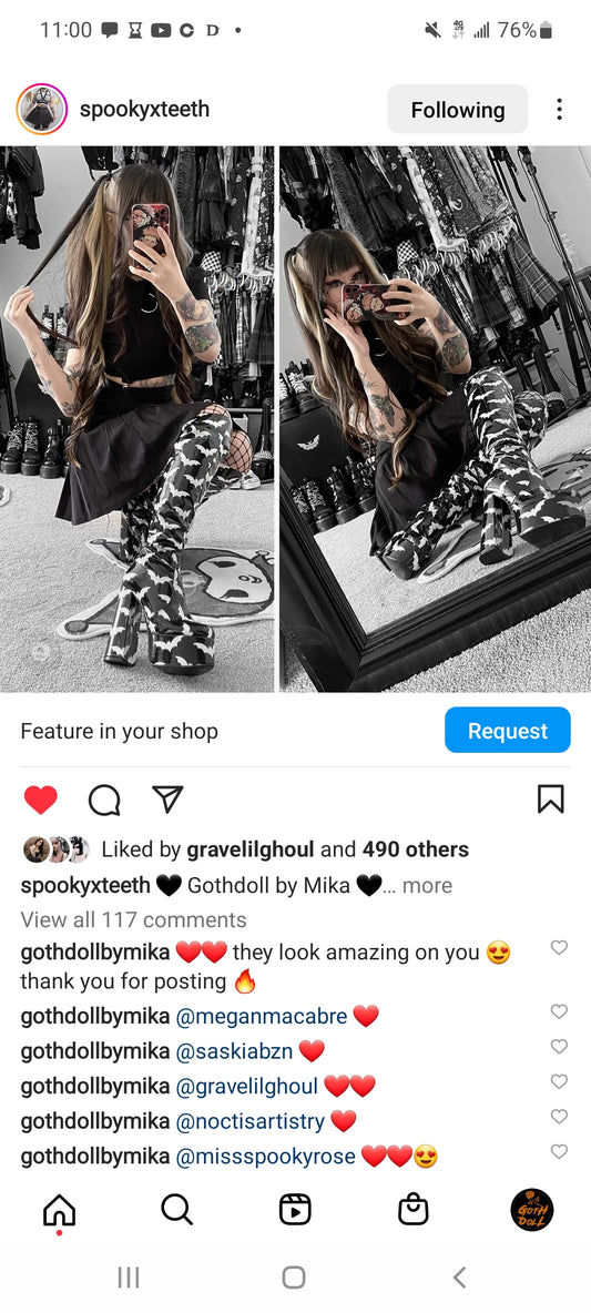 Bat GOGO Boots spookydoll