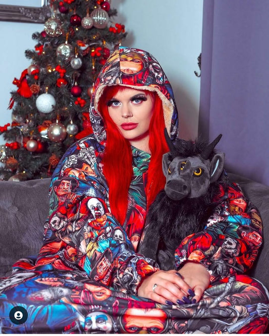 Murder Crew Sherpa Fleece Huggable Hoodie spookydoll