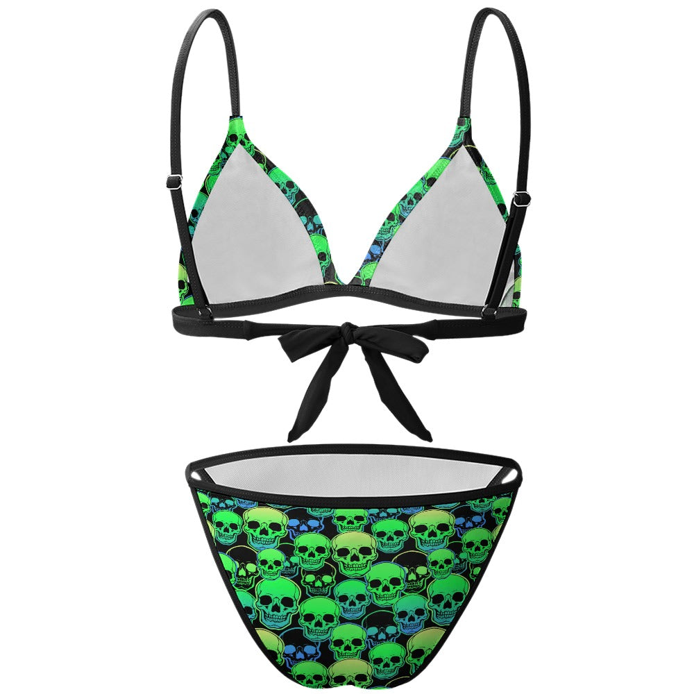 Neon Skellington Two Piece Bikini