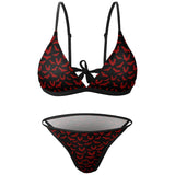 Red Bat Two Piece Bikini