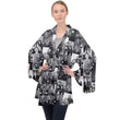 Addams Family Long Sleeve Velvet Kimono