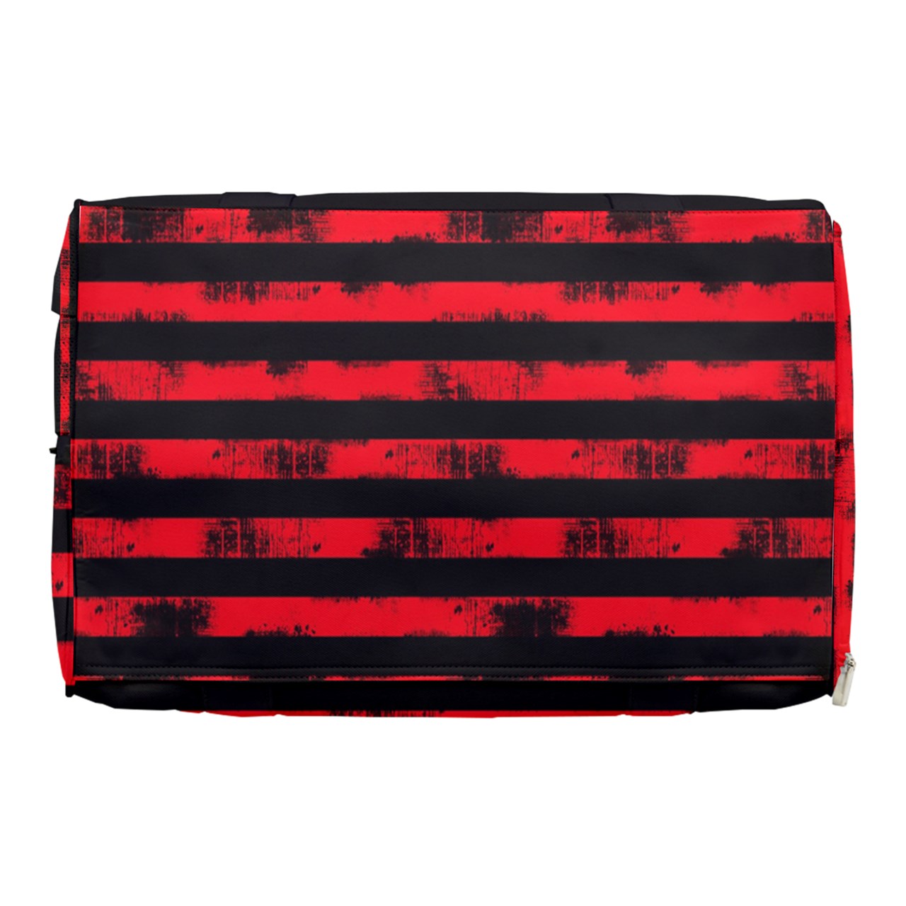 Red Grunge Stripe Duffel Bag