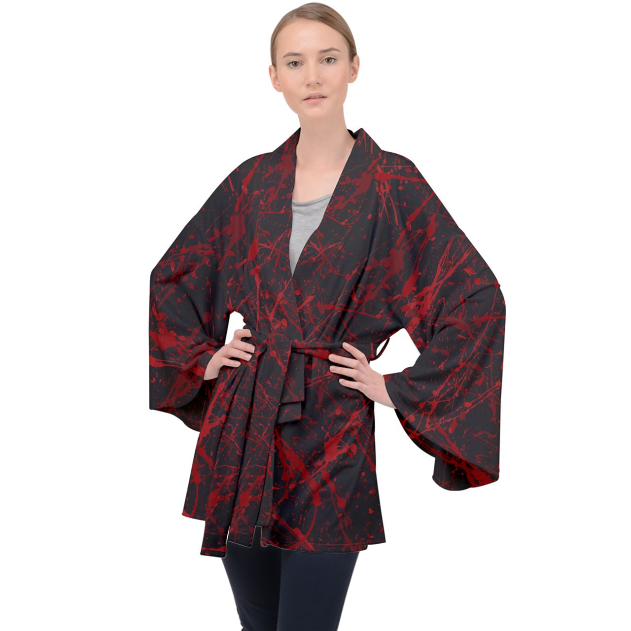 Bloody Murder Velvet Kimono