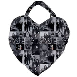addams Giant Heart Shaped Tote