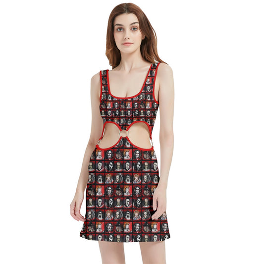 Horror Buddies Cutout Dress