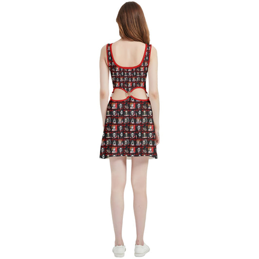 Horror Buddies Cutout Dress