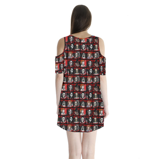 Horror Buddies Shoulder Cutout Dress