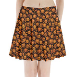 Pumpkin & STars Pleated Mini Skirt