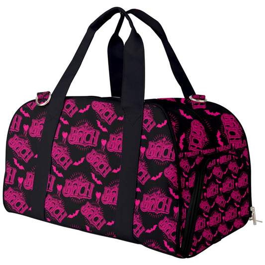 Bit*h Pink Gym Duffel Bag "updated"