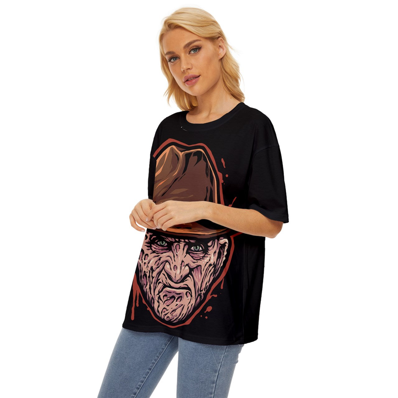 Freddy Face Oversized Basic T-Shirt