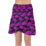 Bit*h Purple Wrap Front Skirt