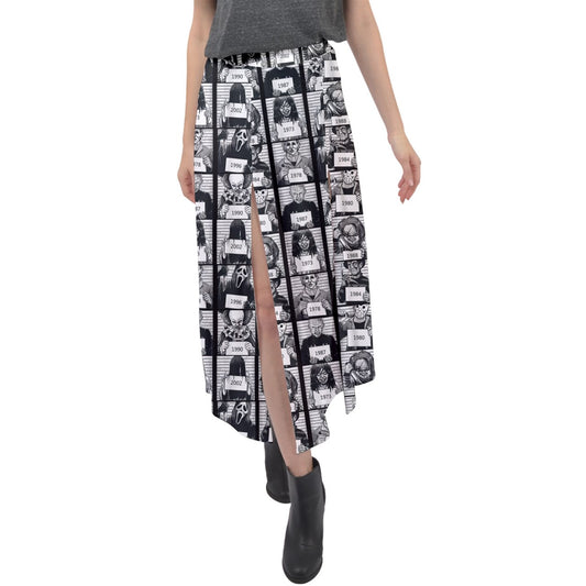 Jailhouse Velour Split Maxi Skirt