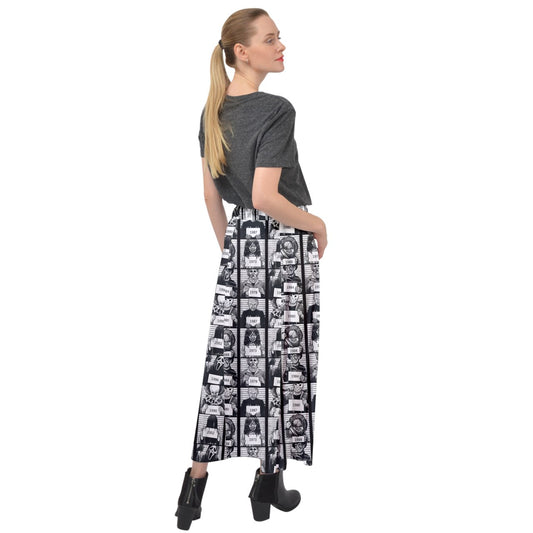 Jailhouse Velour Split Maxi Skirt
