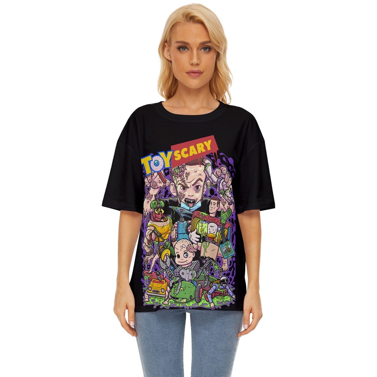 Toy Scary Oversized Basic T-Shirt unisex