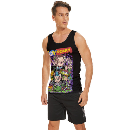 Toy Scary Wide Collar Tank Top