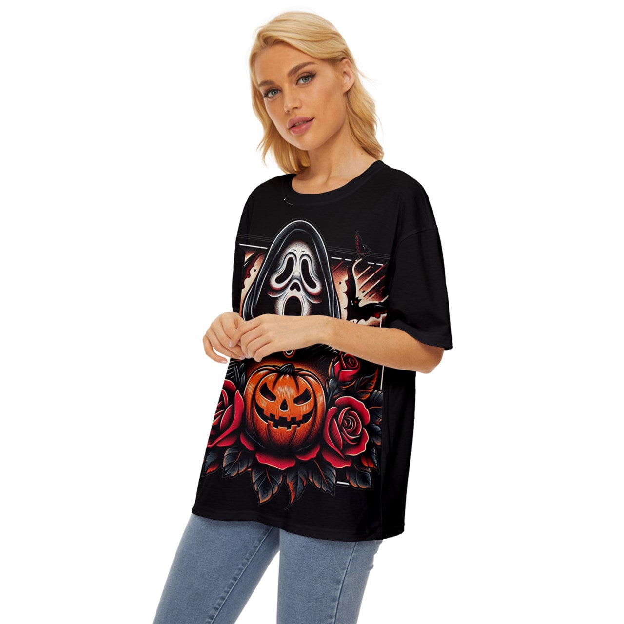 Ghostface Halloween Oversized T-Shirt