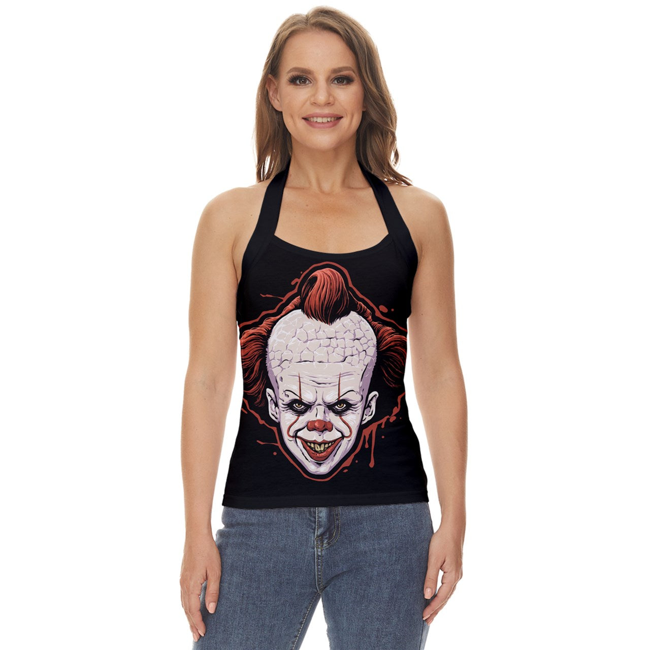 Pennywise face Halter Top