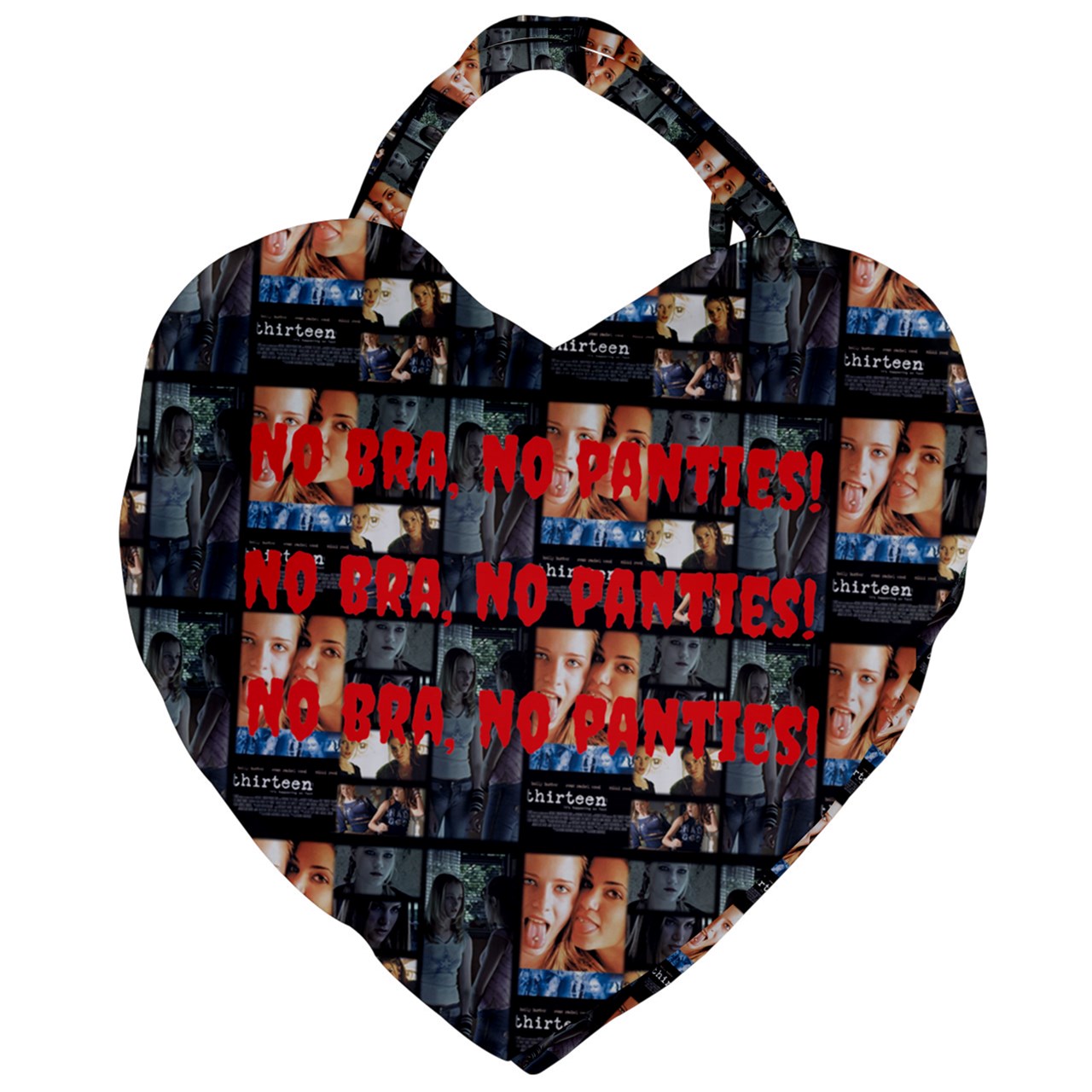 Thirteen collage Giant Heart Shaped Tote