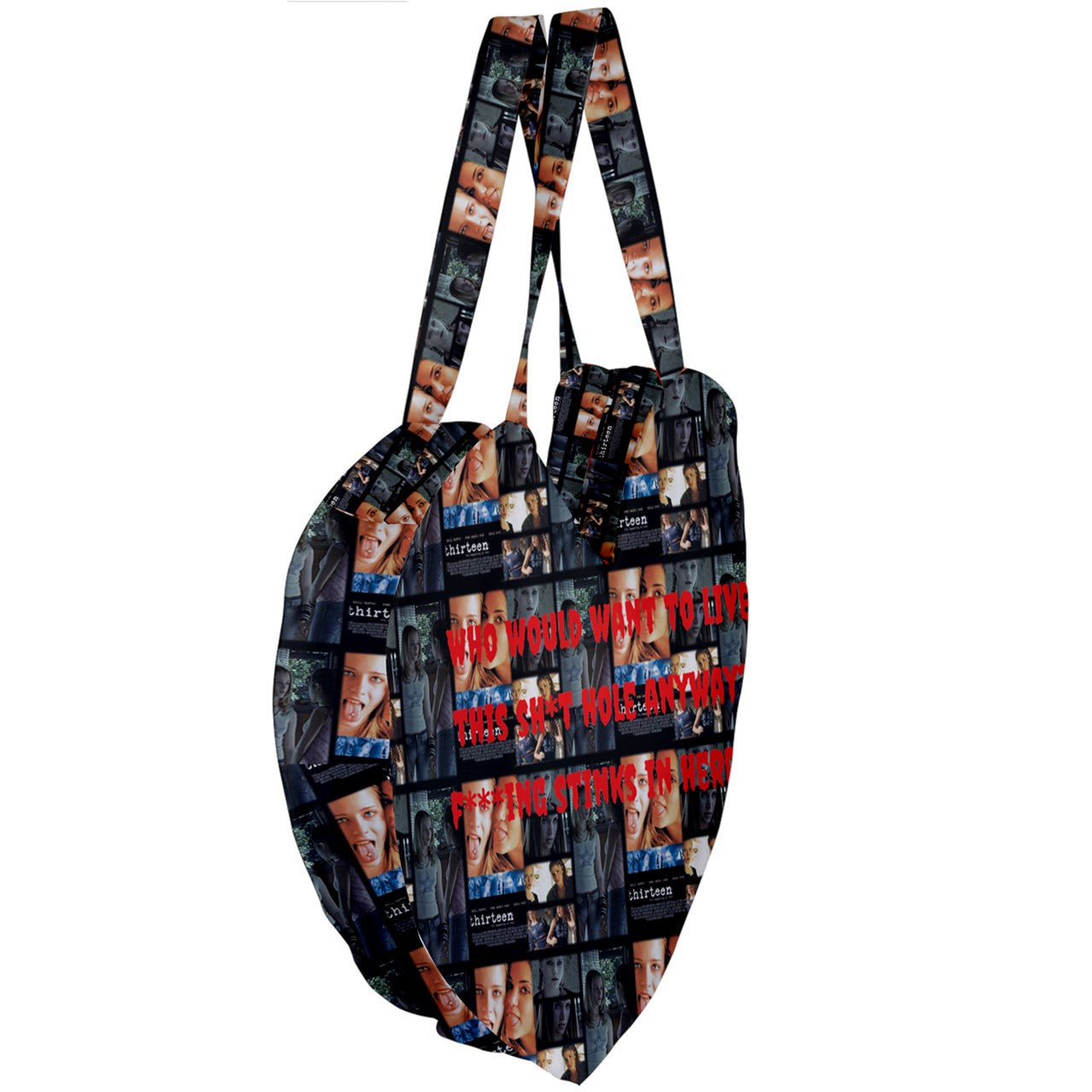 Thirteen collage Giant Heart Shaped Tote