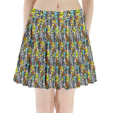 Deadly Nightshade NBC Pleated Mini Skirt