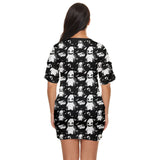 Oogie Boogie B&W T-Shirt Dress