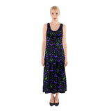 Starry Bat Sleeveless Maxi Dress